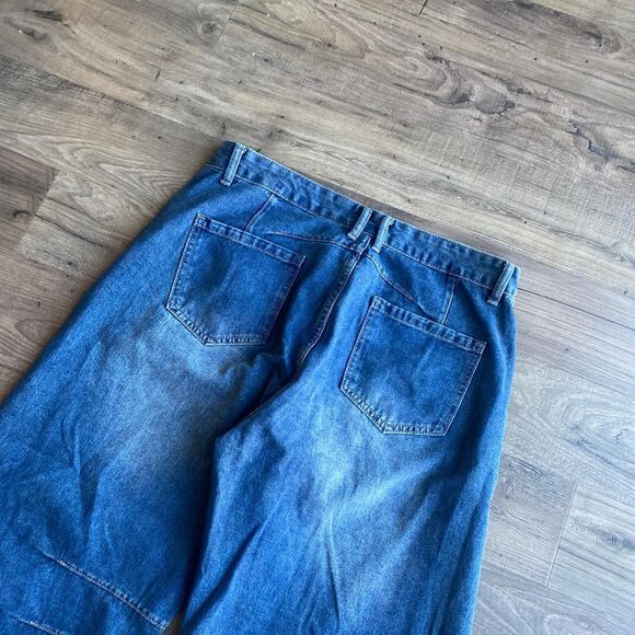 Jnco Men's Navy and Blue Jeans - Picture 4 of 7